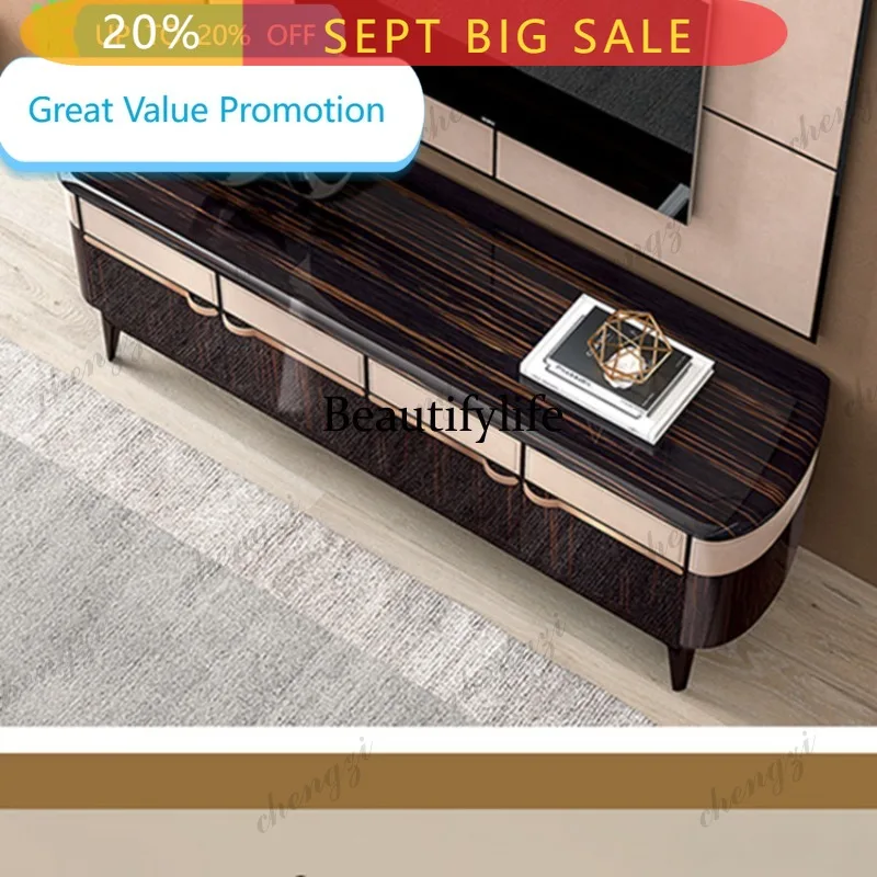 B178 Italian light luxury door cabinet facing the door shoe cabinet simple solid wood dining side cabinet high sense
