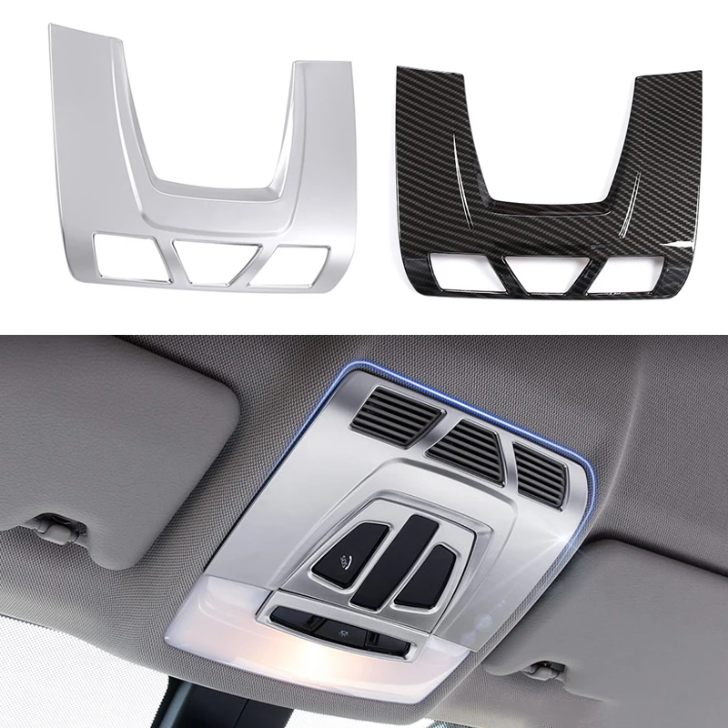 

Car Front Reading Lamp Frame Decoration Cover Sticker Carbon Fiber Trim For BMW 1/2/3 Series F20 F45 F30 F35 F34 X5 F15 X6 F16