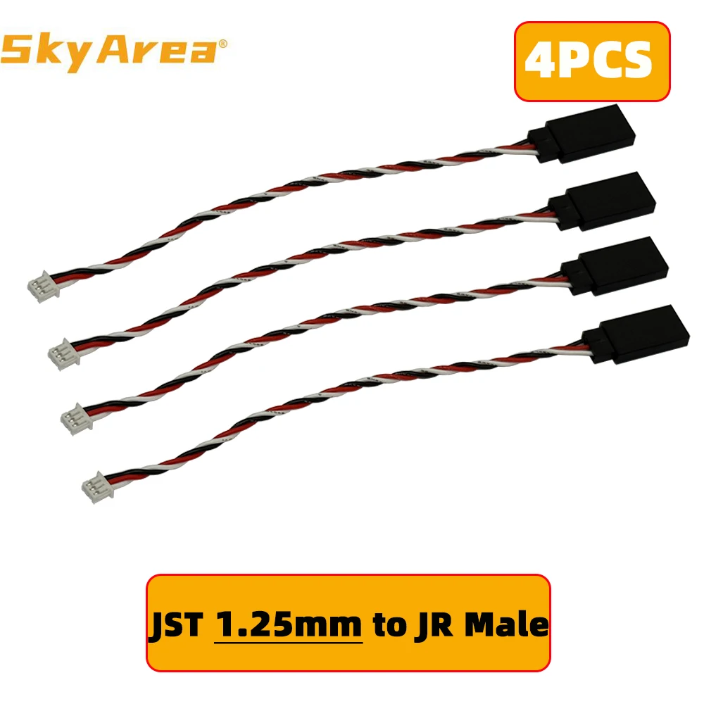 JST 1.0mm 1.25mm 1.5mm 3Pins Male Female To Standard JR Servo Plug Extension Convert Cable for Mini Receiver Servo Wire Plug view 3