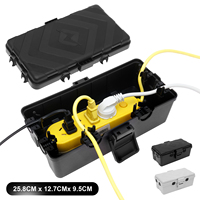 Weatherproof Electrical Connection Box  25.8x12.7x9.5cm Outdoor Electrical Box,Waterproof Extension Cord Covers for Plug Cables