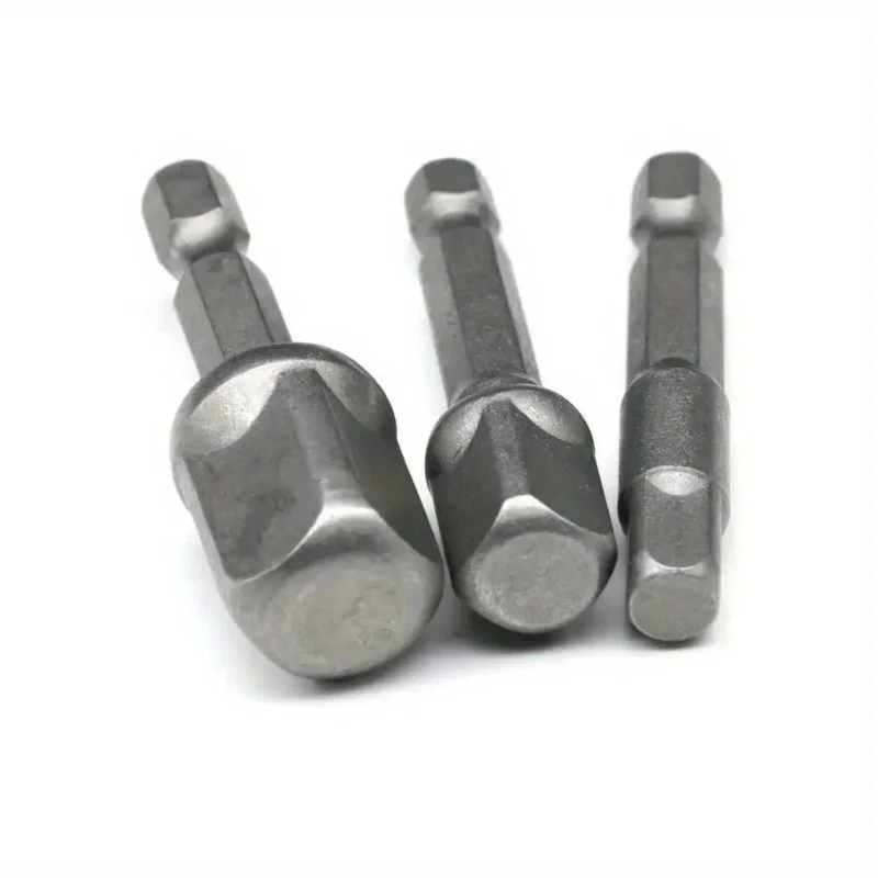 3 Pcs Drill Socket Adapter Impact Drill Extension Drill Bits Bar Socket Adapter 1/4 3/8 1/2 Size Hex Shank Square Head Drill Bit