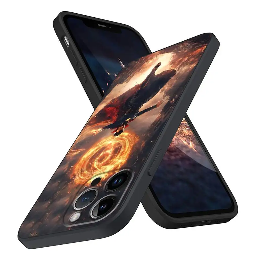 Custodia morbida nera per iPhone XR 17Air 15 16 14 Plus XS Max 13 12 11 17 Pro Max 7 8 Marvel Cool Avenger