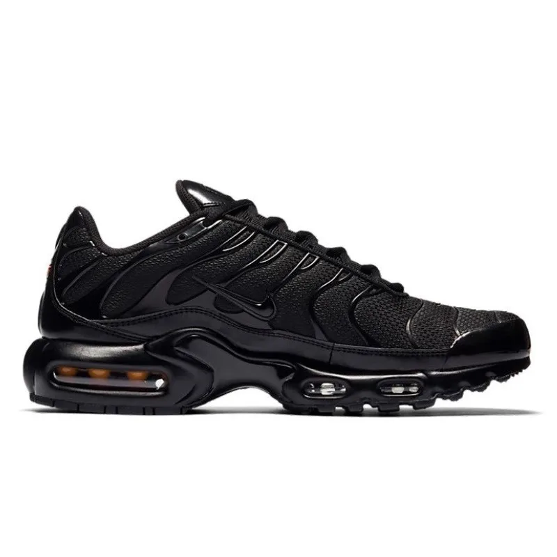 Nike Air Max Plus Triple Black White Racer Blue Casual Classic Walking Sports Shoe Trainers Sneakers Women Men Running Shoes