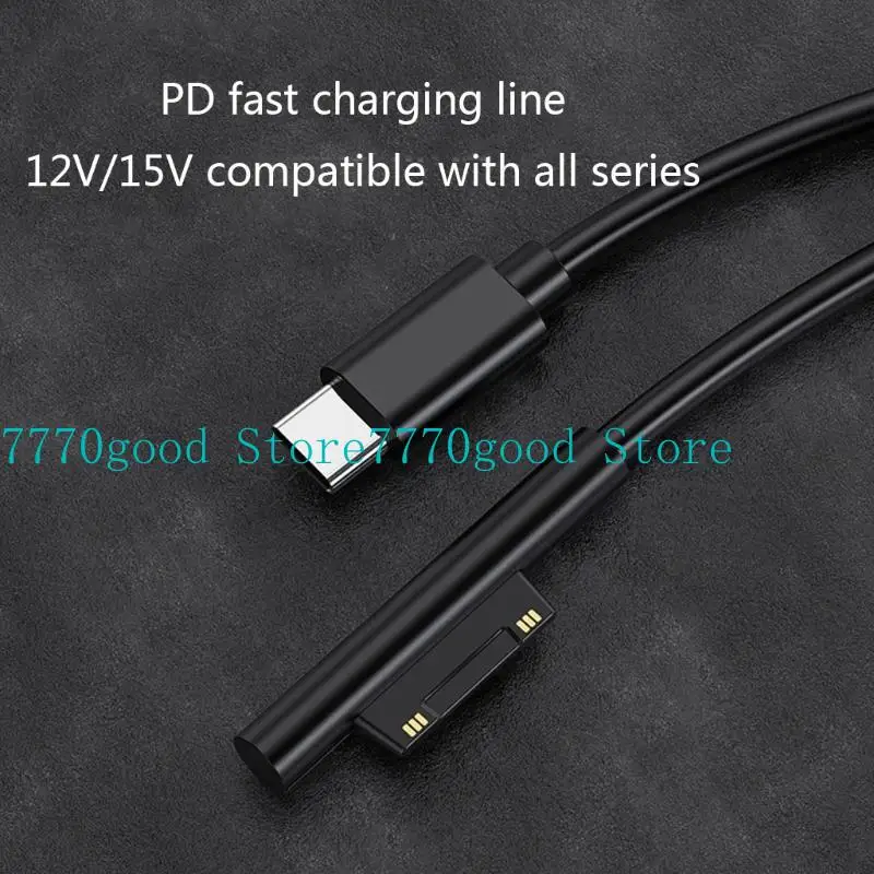31BA Supply Adapter Fast Charging Cable Type C Power 15V 3A PD Cord for Surface 7/6/54/3 Book/Book 2