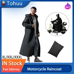 Motorcycle Raincoat Women/Men Zipper Hooded Poncho Motorcycle Rainwear Long Style Hiking Environmental Rain Jacket XL/XXL/XXXL