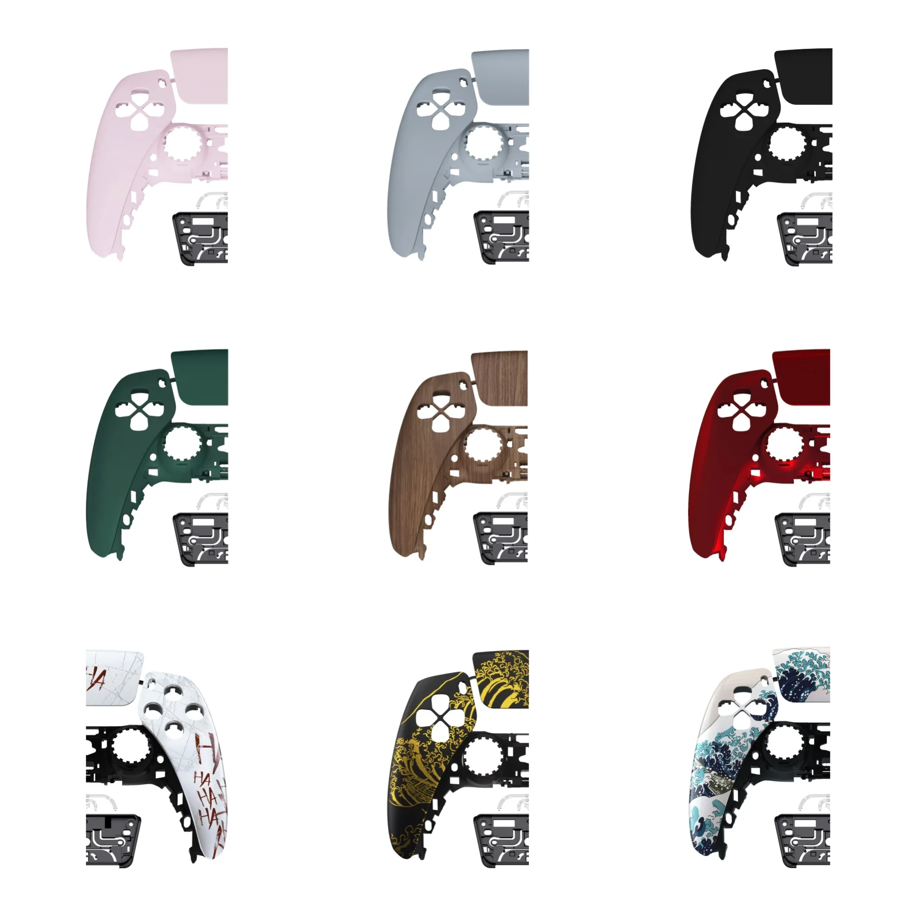 eXtremeRate Cover Touch Pad personalizzata Guscio di ricambio fai-da-te per controller PS5 BDM-010/020/030/040/050 - Serie singola e fantasia