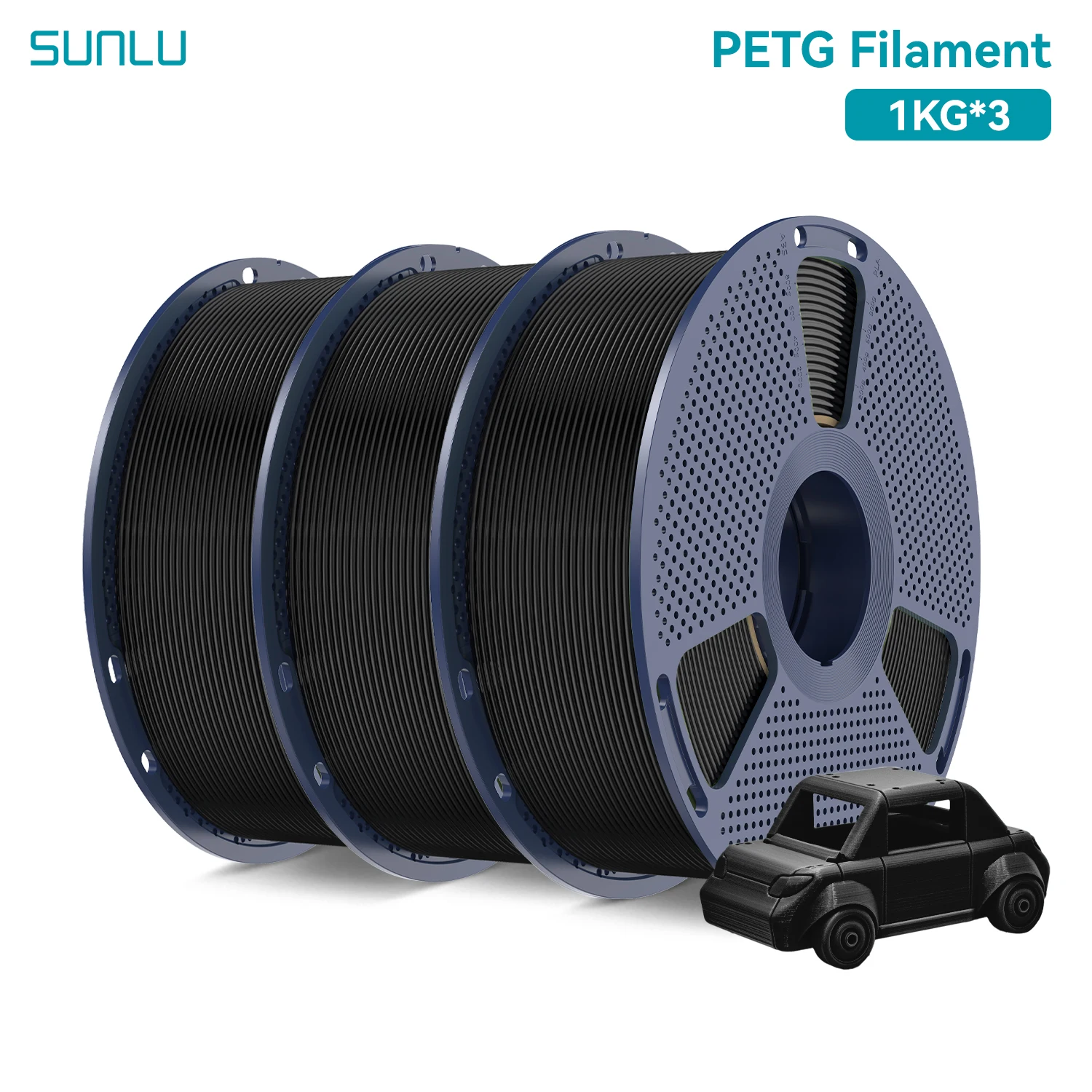 SUNLU PETG 1KG/2KG/3KG/5KG/10KG 3D-Drucker Filament 1,75mm Hohe Transparenz Toleranz +/-0,02mm DIY-Druck Lieferung 1-7 Tage