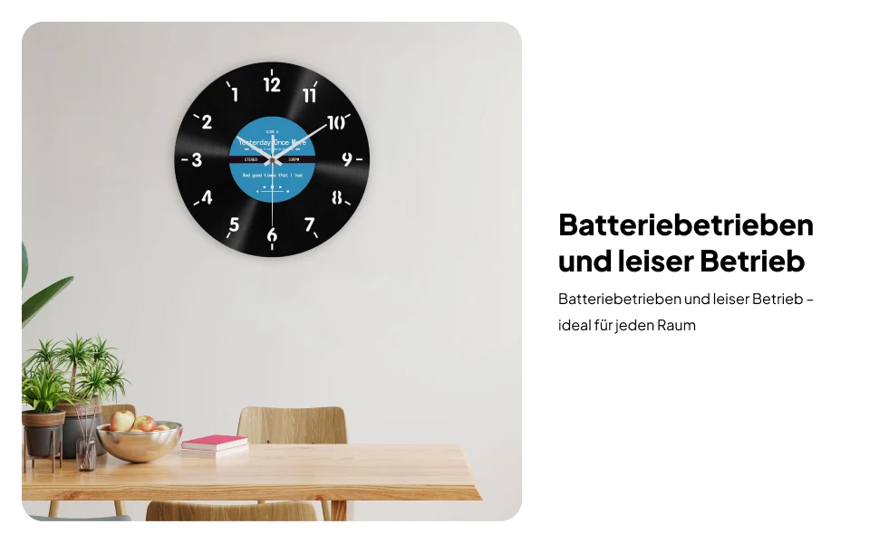 Backwards Clock for Walls Counter Clockwise Wall Clock Clock Minimalist 12