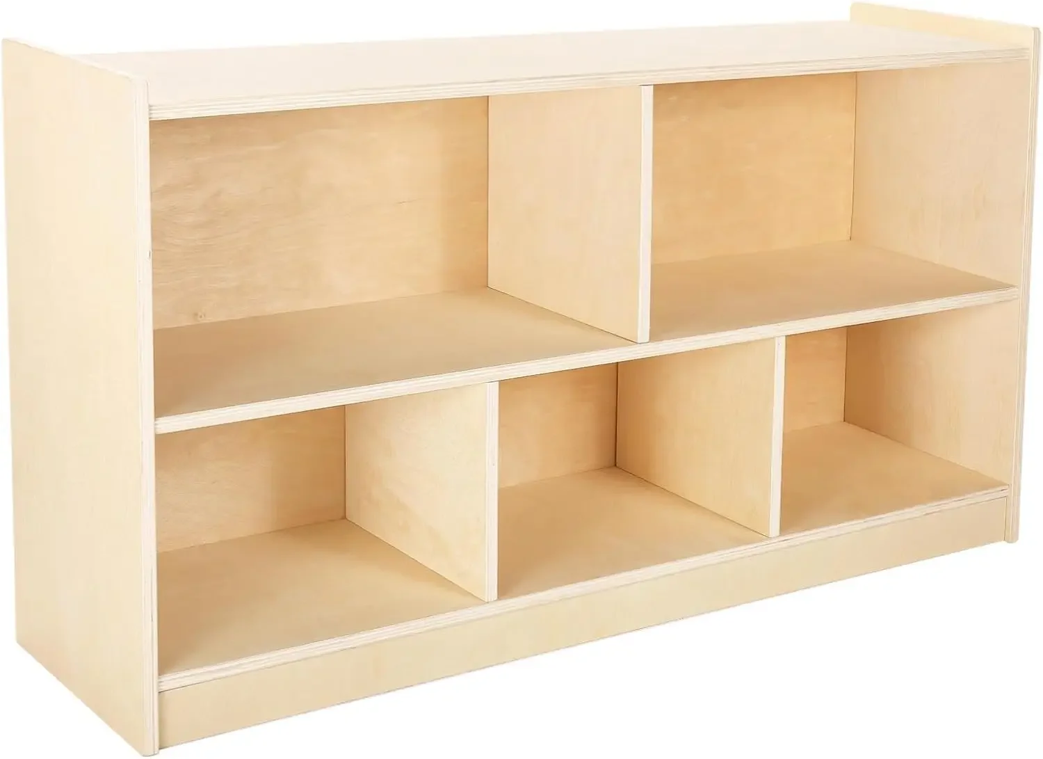 para niños, gabinete de almacenamiento de madera con 5 compartimentos, estantería para niños y estantería Montessori, estantería para libros para habitación de niños, sala de juegos,