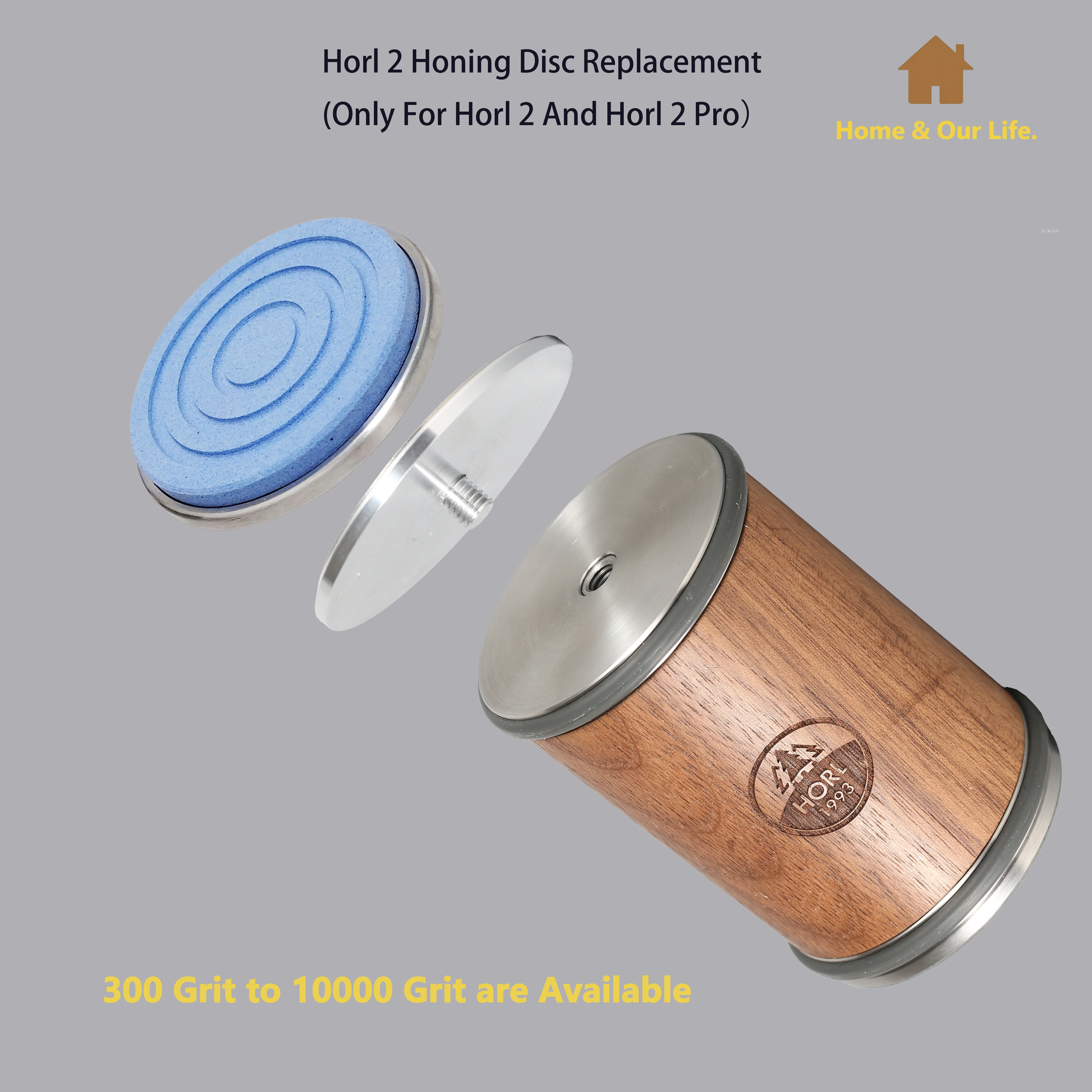 

300 to 10000 Grit Grinding Disc For Original Horl 2 And Horl 2 Pro Rolling Knife Sharpener Replacement Disc With Leather Strop