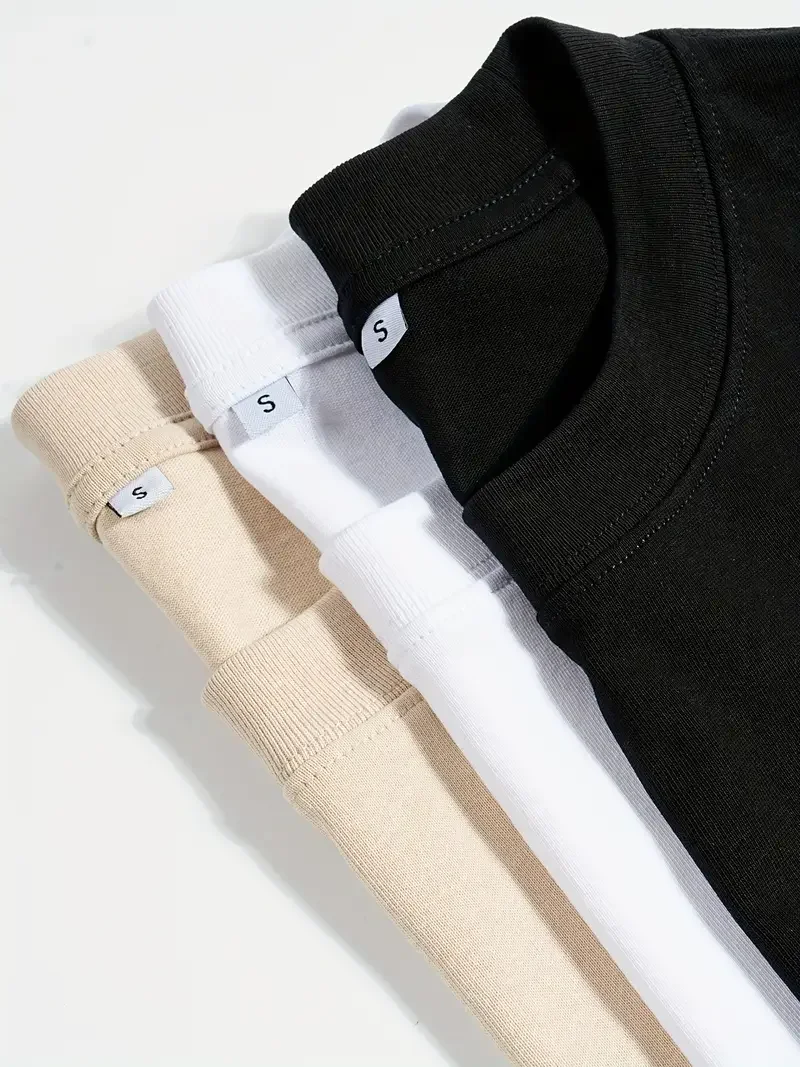 

Streetwear Oversized Vintage Women's Men T Shirt Short Sleeve Tee Cotton Loose Tops Solid Color Breathable Heavy Comfortable