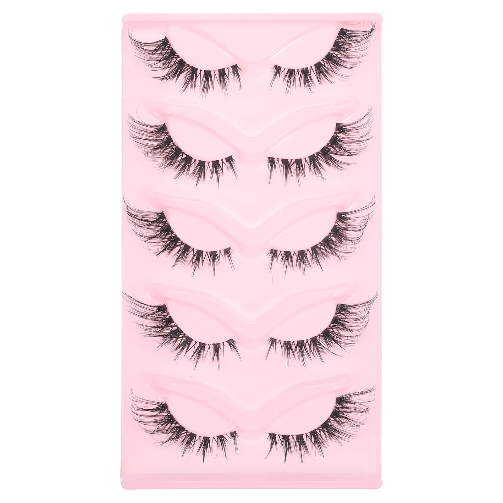 

5Pairs Fake Eyelashes Natural Style Classic False Lashes Easy Remove Eyelash Strips Bulk Lashes Makeup Supplies