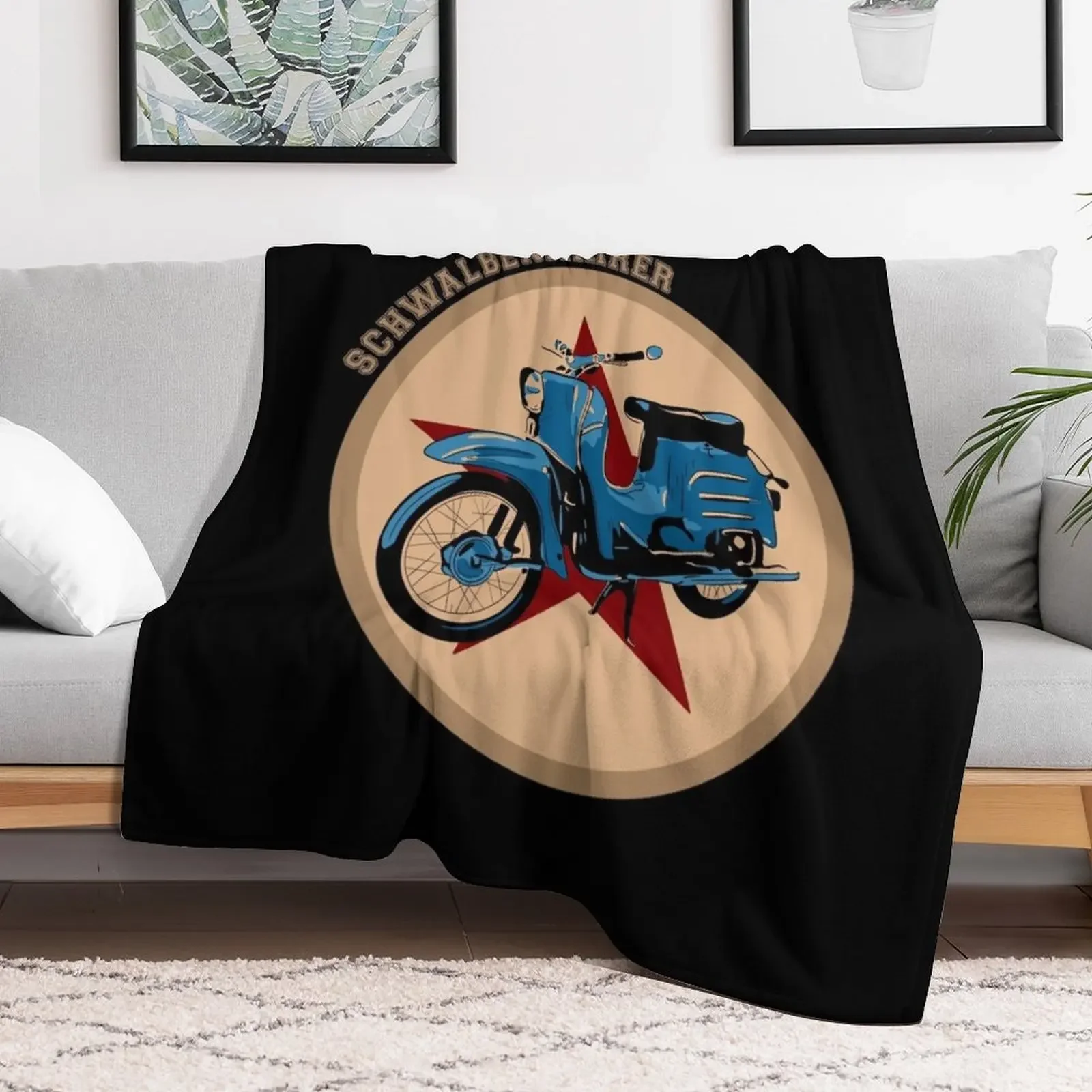 Simson Schwalbe swallow driver gift Throw Blanket halloween wednesday Decorative Sofas Polar Blankets