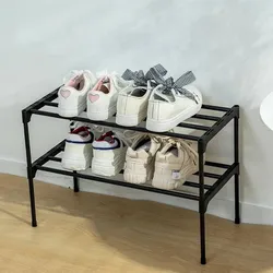 Shoe Household Assembly Thickened Reinforced Stainless Steel Shoe Rack Multi-Layer Assembly Shoe Cabinet Simple Dust Storage