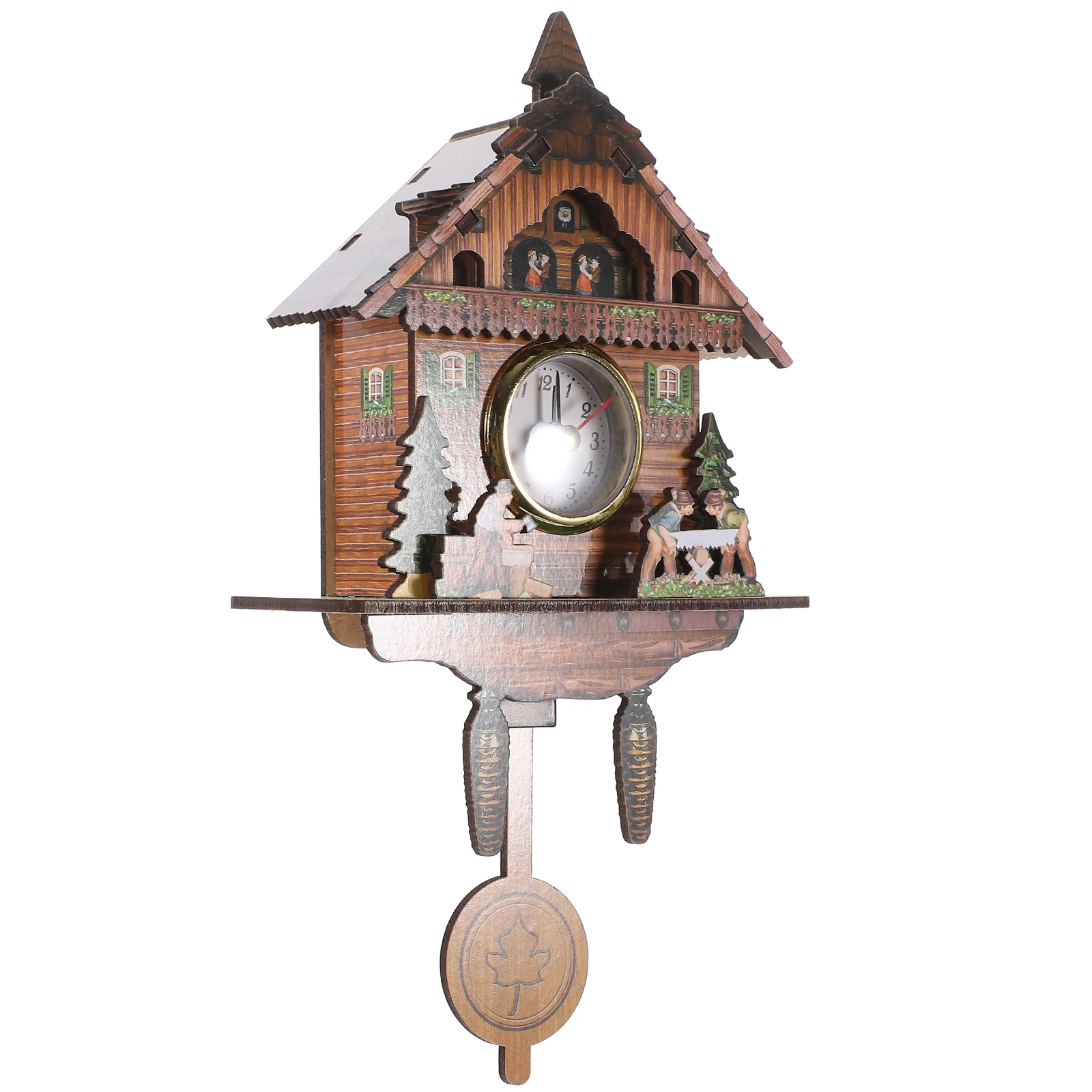 

Vintage Wooden Wall Automatic Cuckoo For Bedroom Living Room Office Living Room Clock Decorative Hanging Clock