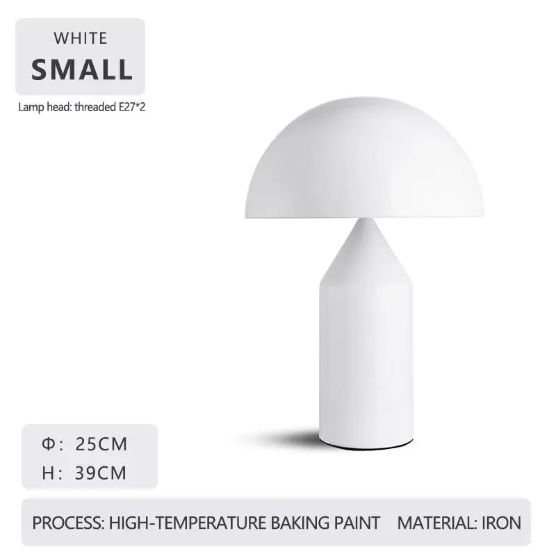 

Luxury Modern Mushroom LED Table Lamp Nordic Design Eye Protection Light for Living Room Bedroom Study High-end Home Decor