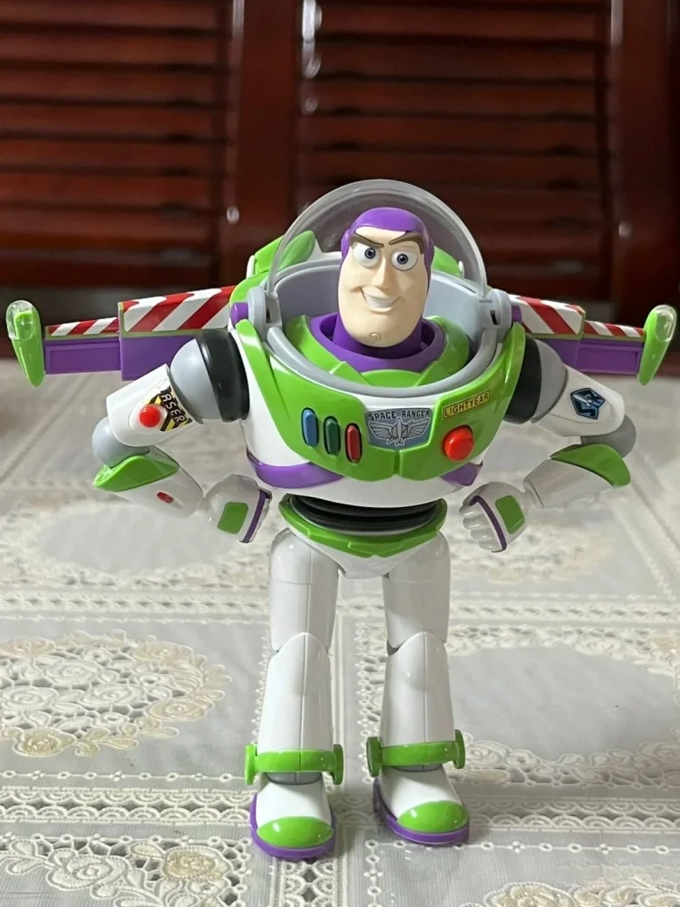 Toy Story Buzz Lightyear modèle jouets figurine d'action Pixar Robot de marche électrique modèle poupée cadeau d'anniversaire jouets modèle pour enfants