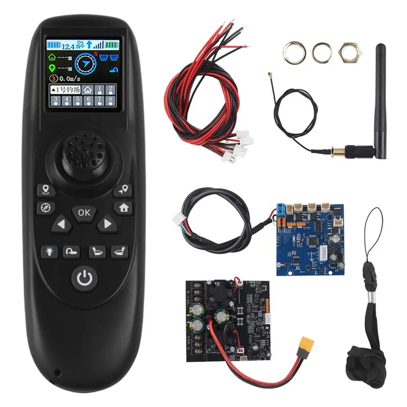 B04B-RXG4P-TXG4 Brushless Net-Pulling Boat Remote Control Set With Colored Screen Display Receiver Board 7-30V GPS Module