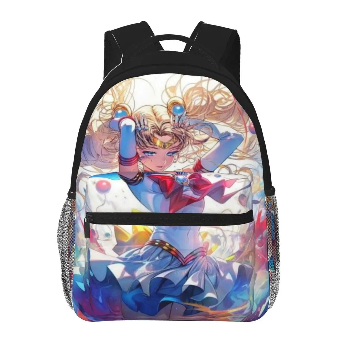 Girls-Sailor- Moon Fashion Kids Backpack Women Teenagers Schoolbags Travel Laptop Backpack 16inch