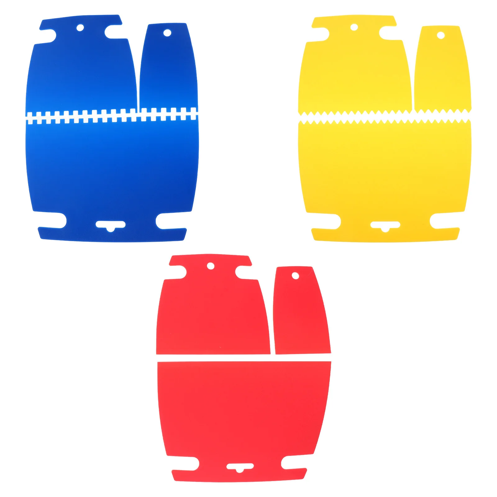 

Artistic Paint Scraper Tools Plastic Set 6 Pieces for Wall Texture Painting DIY Decorative Art Finishing Scraper Kit