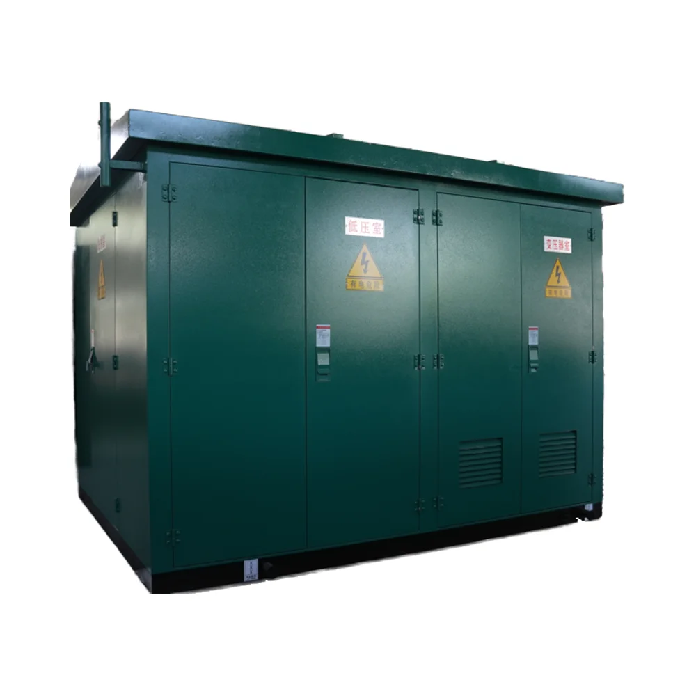 Customized IP54 Metal Clad Outdoor Substation 33kV to 400V Step Down Integrated Power Station