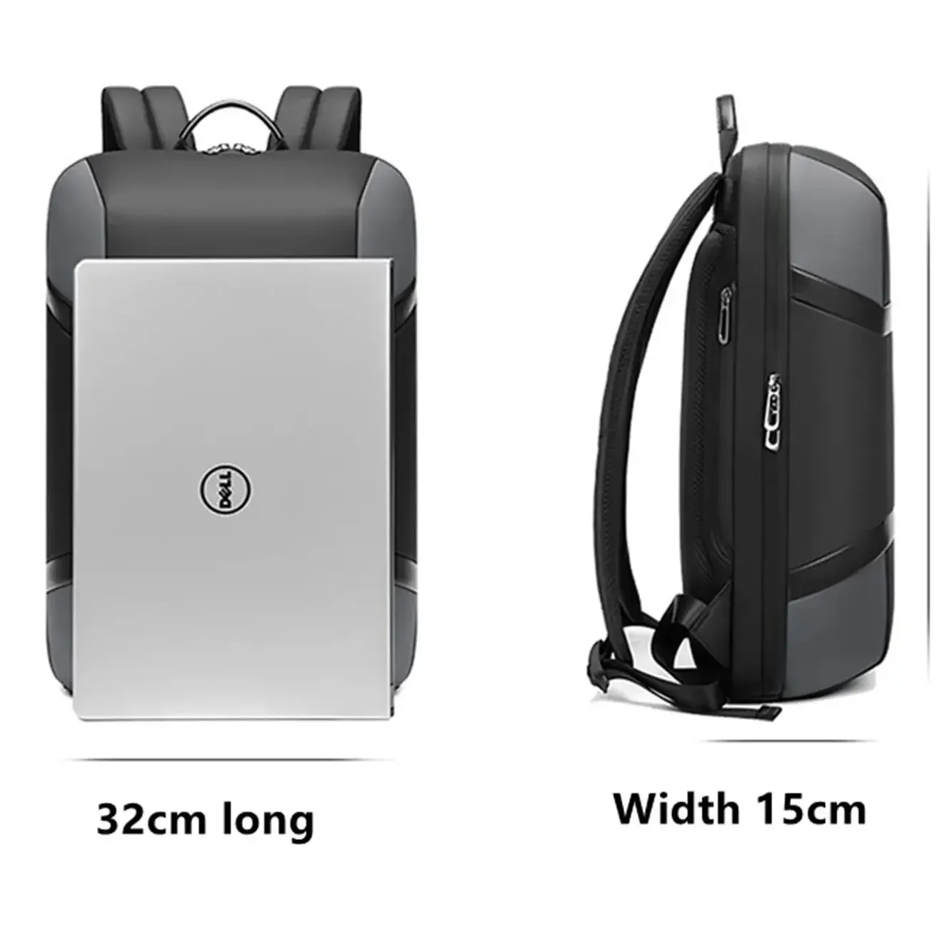 حقيبة ظهر للكمبيوتر المحمول مقاس 15.6 بوصة مقاومة للماء للرجال، حقائب سفر، حقيبة مدرسية واسعة، حقيبة يد للتنقل، حزمة عمل، حقيبة ظهر مدرسية