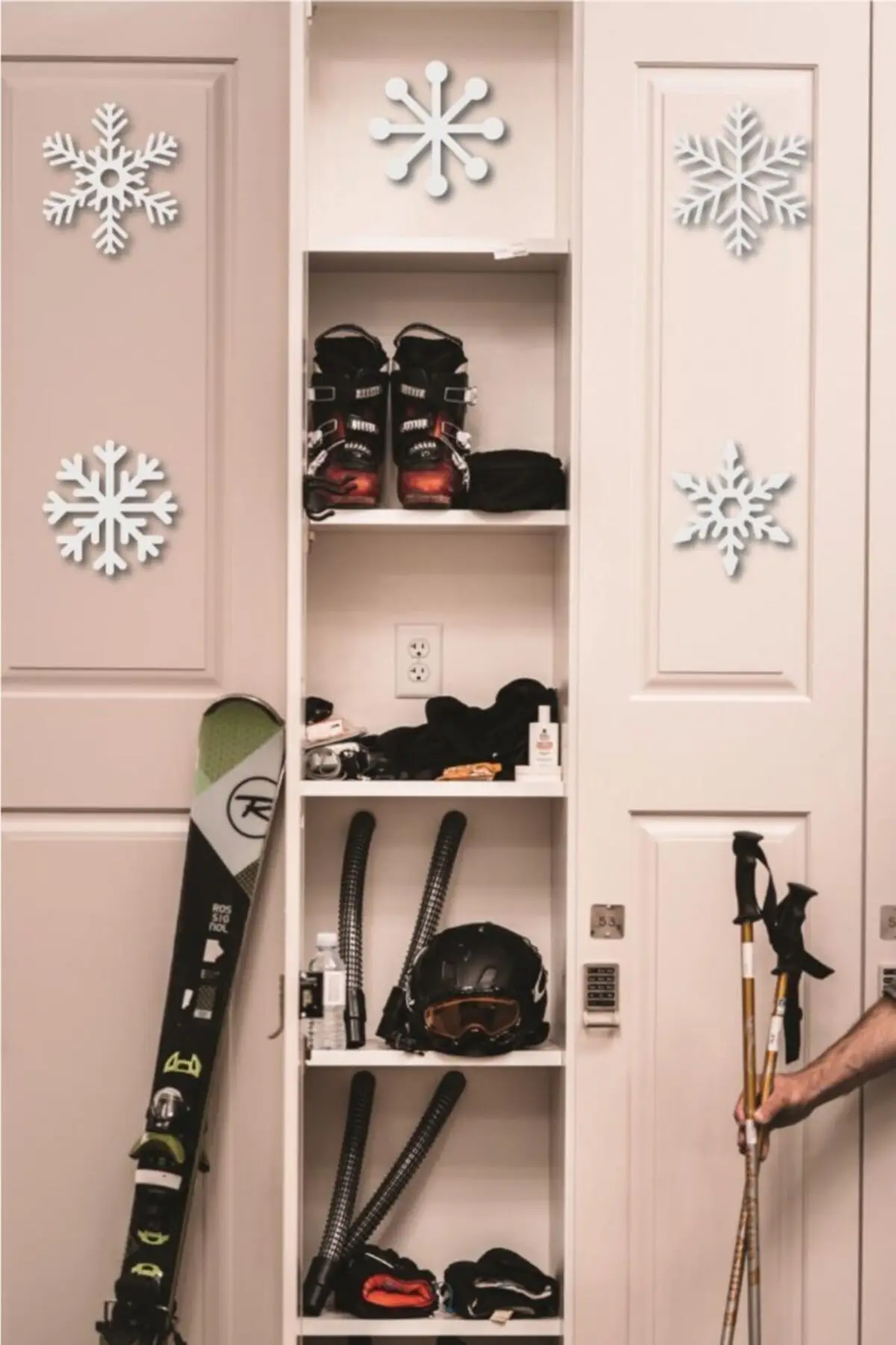 Branco flocos de neve decoração de parede de madeira ornamento de parede pintura de natal enfeite showy majestoso decorativo 2022 modelo de tendência