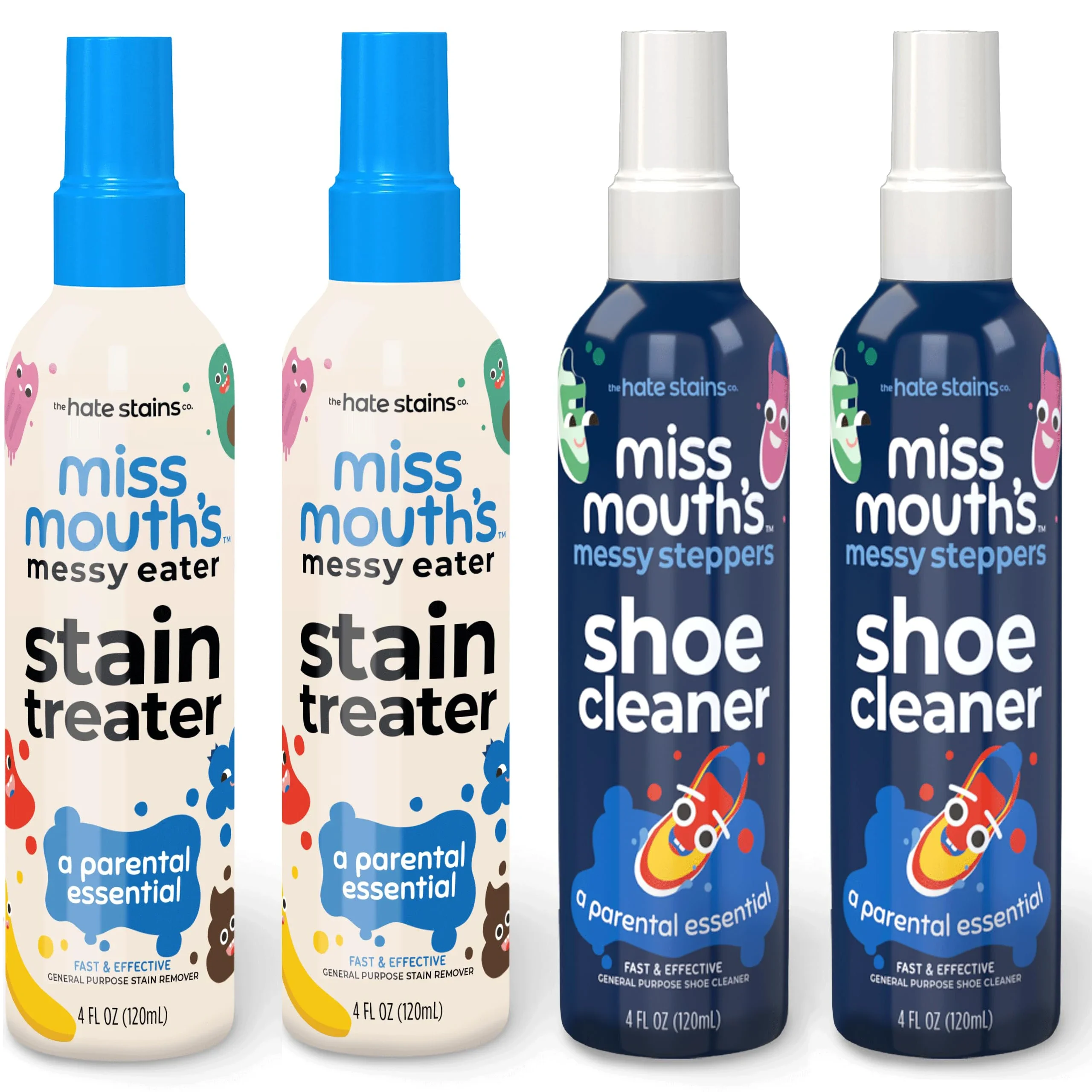120ml Portable Stain Remover Spray Effective Yellow Stains Removal for Laundry and Shoes Dust Bleached Decontamination Treatment
