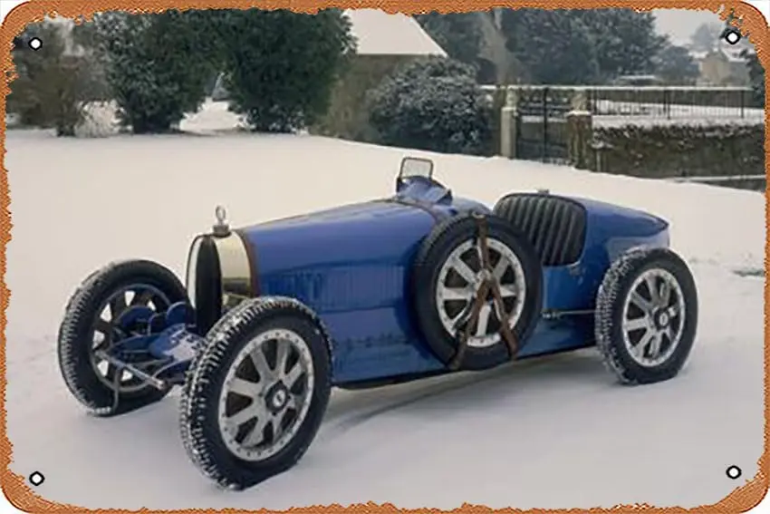 Metal Tin Sign  - 1924 Bugatti Type 35 Poster Plaque Cafe, Bar, Home Wall Decor-aluminum