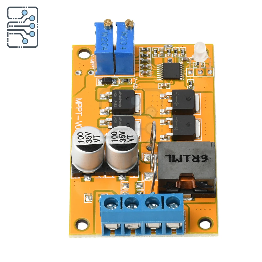 5A 100W MPPT Solar Panel Regulator Controller 9V 12V 18V 24V Auto Switch Solar Charging Panel Conversion Efficiency 95% DC 8-28V