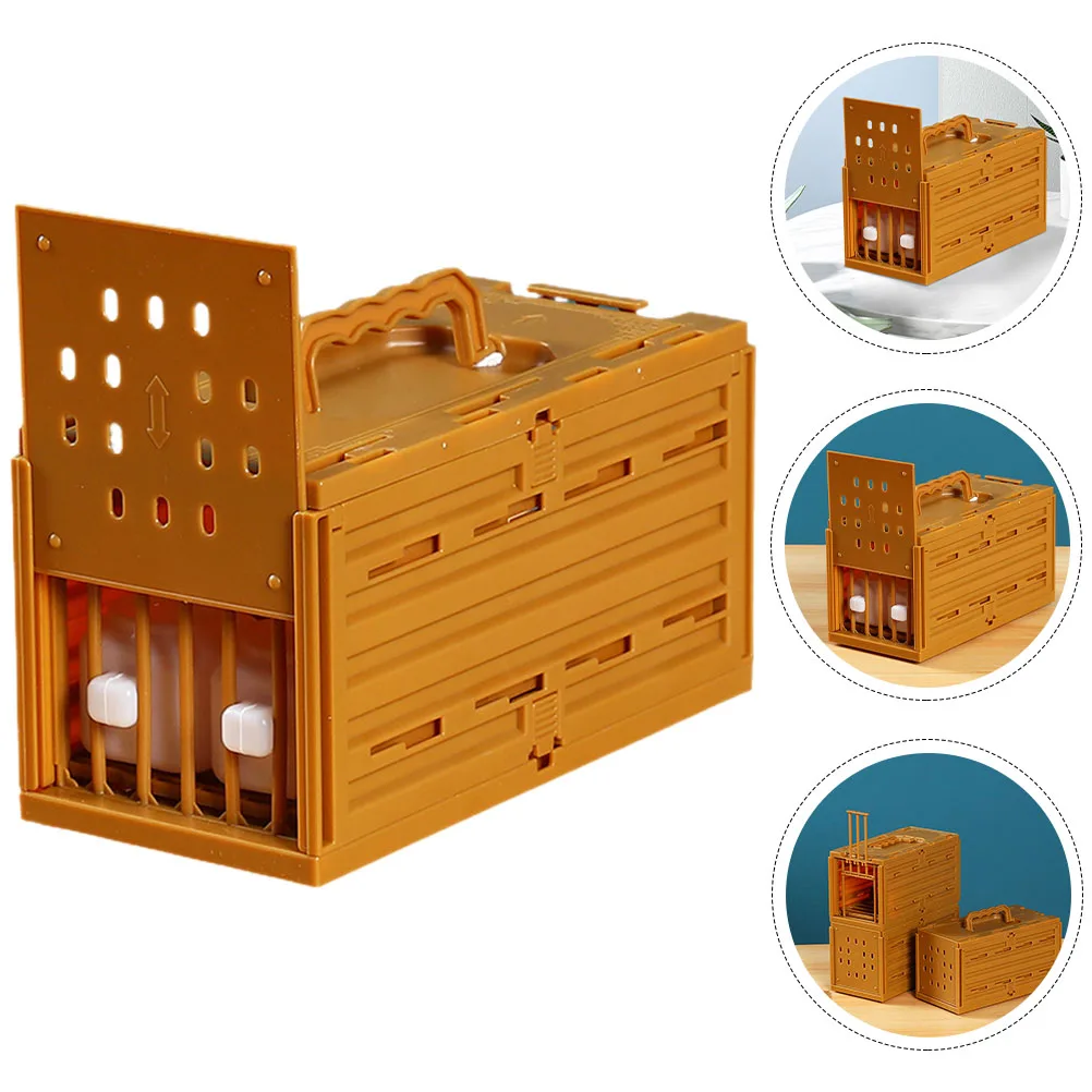 

Plastic Bird Cage for Home Pet Birds Supply Clean Shower Hollow Design Safe Durable Breathable Easy Assembly Storage Myna Parrot