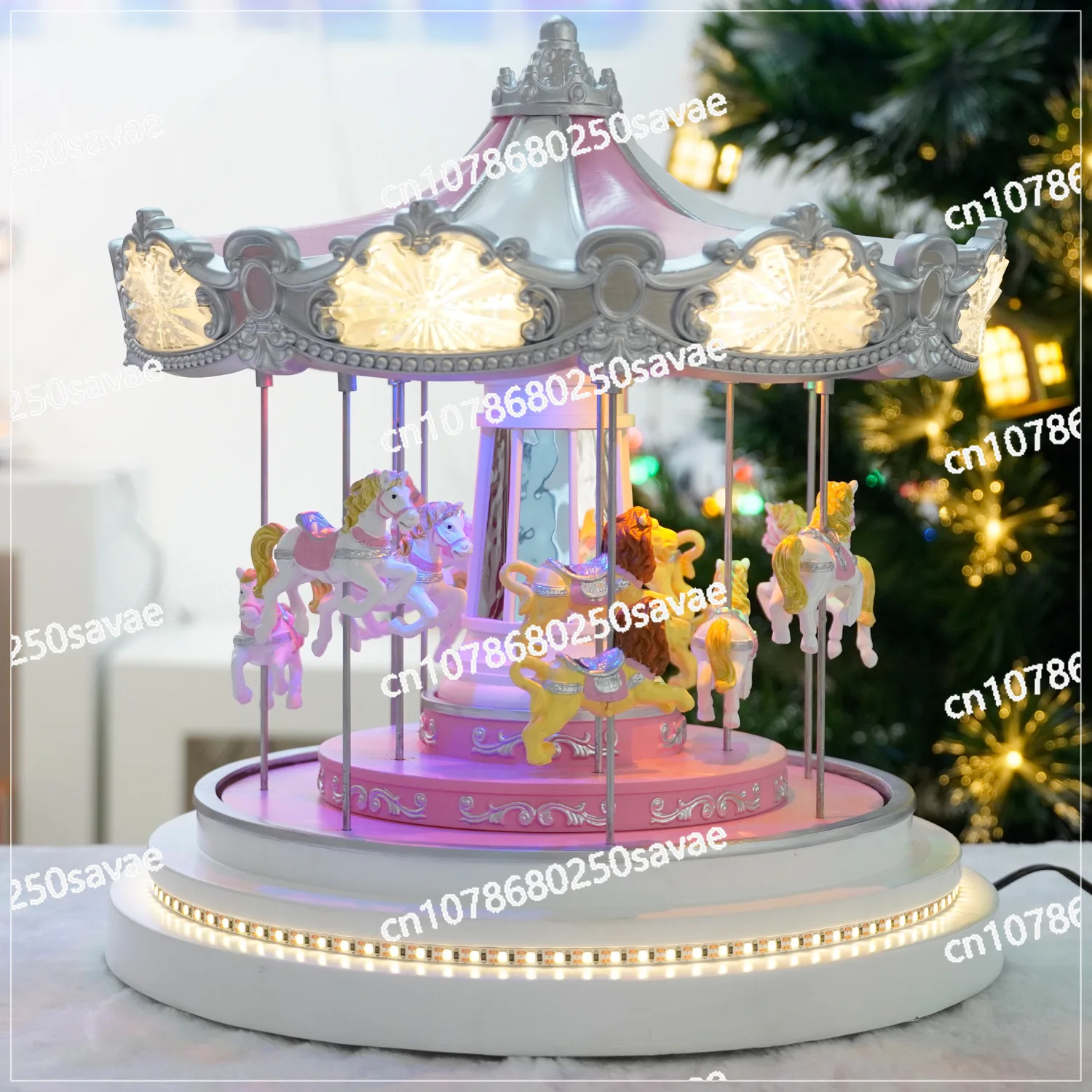 Christmas Carousel Music Box, Bluetooth, Music Box