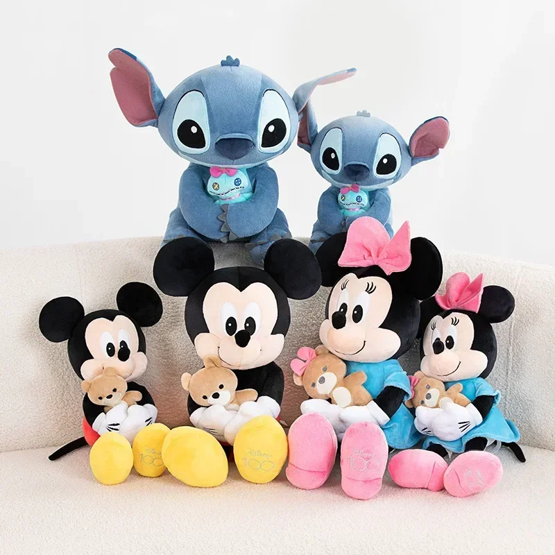 Disney Mickey Minnie Mouse Plush Toy Cute Stuffed Anime Doll Collection Plushies Kids Brithday Christmas Gifts For Girl