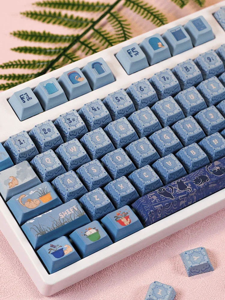 

Poetry and distance wooting keycap PBT hot sublimation original high value wear-resistant texture explosion game office