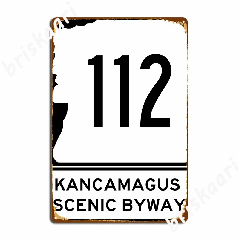 Nh 112 Kancamagus Scenic Byway New Hampshire Leaf Peeper Metal Plaque Poster Club Bar Funny Wall Decor Tin Sign Poster