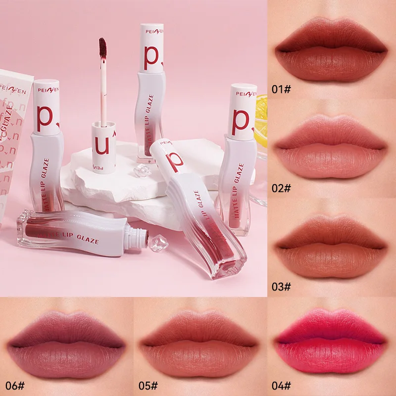 Penny Fen Matte Lip Gloss — Velvet-Matte Finish, Waterproof, Non-Transfer, Long-Lasting Lip Mud for a Flawless Look