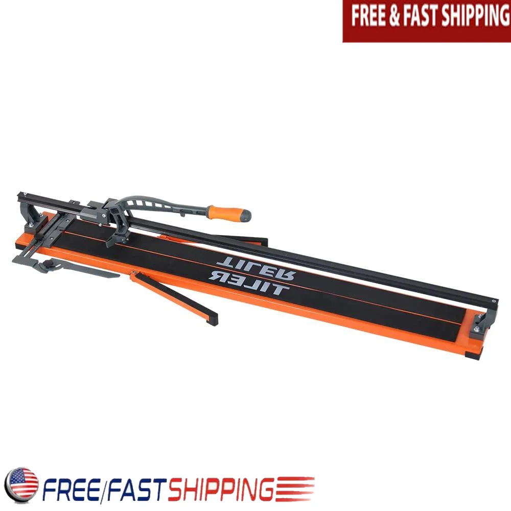 48 Inch Manual Tile Cutter,Professional Porcelain Ceramic Tile Cutter Removable Scale & Tungsten Carbide Cutting Wheel Anti-Skid