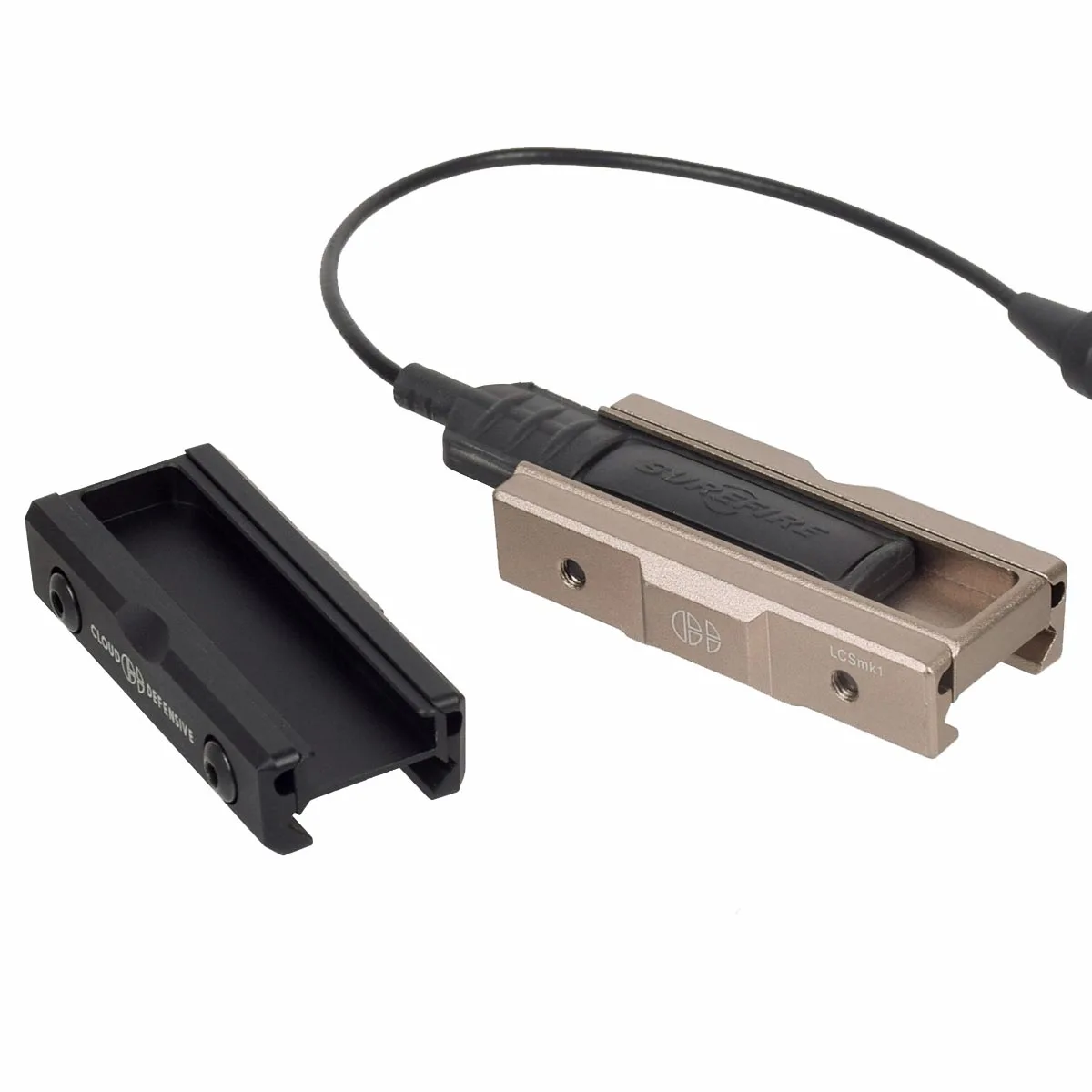 

CLOUD DEFENSIVE Flashlight ST07 Remote Tape Pressure Pad Switch Mlok Keymod Rail Mount Plates For Surefire M600 M300 Light