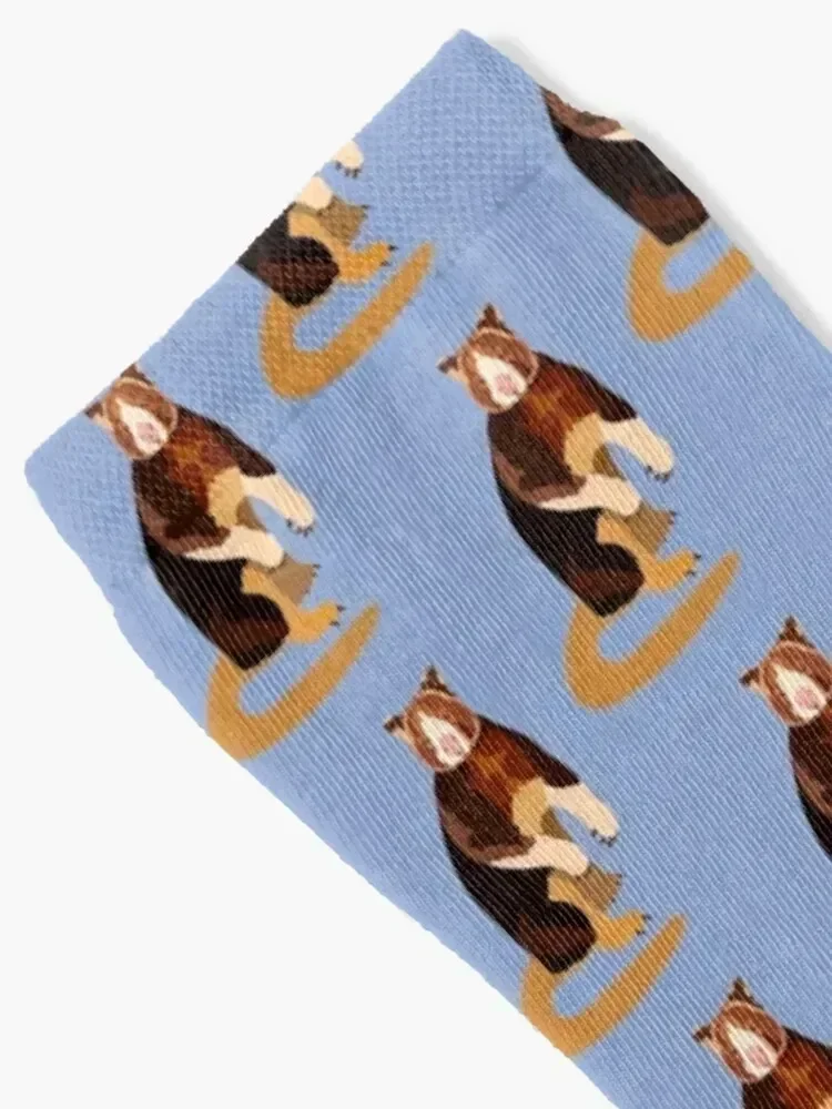 H is for Huon Tree Kangaroo Socks shoes Thermal man winter Socks Man Women's