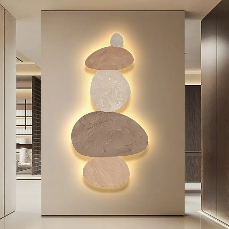When Fortune Turns: Modern Minimalist Glow-in-the-Dark LED Wall Art for Entryway, Hallway, and Corridor Decor