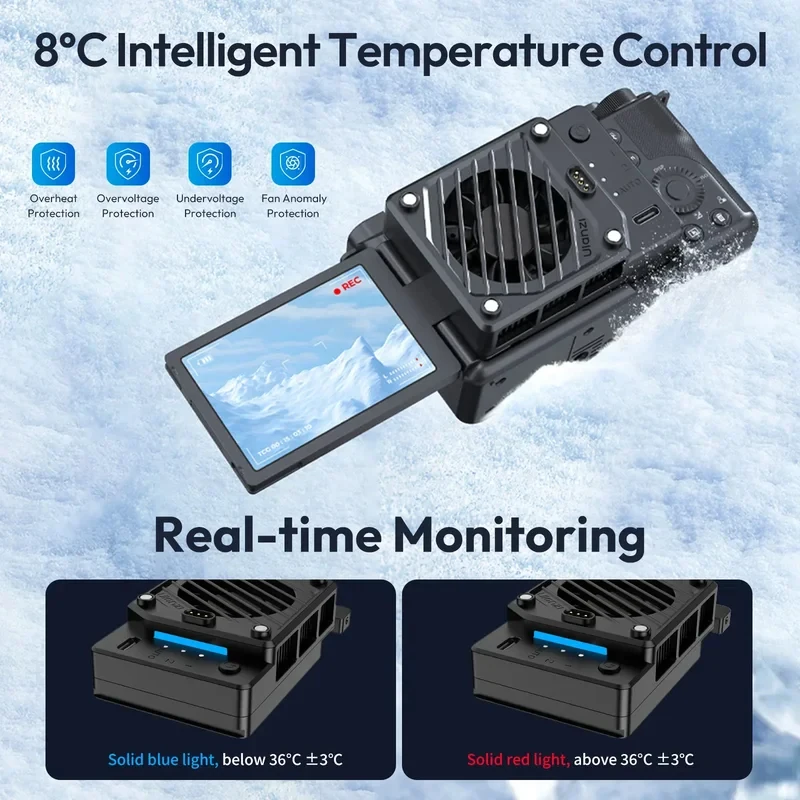 The new constant temperature semiconductor camera radiator is suitable for Sony Canon Fuji live refrigeration.