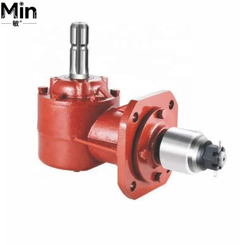 90 Degree T Type Agricultural Walking Tractor Gearbox Rotary Output Reducer Gearbox