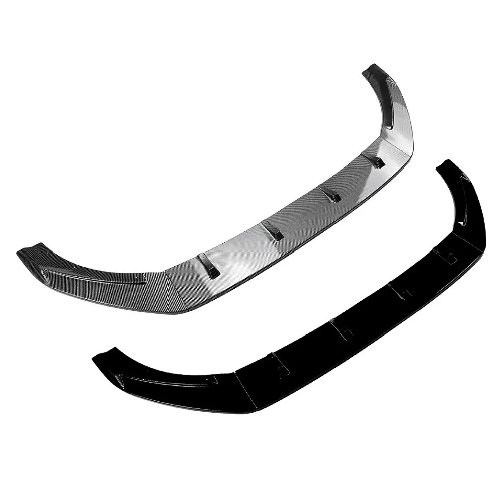 لسيارة VW Golf 7.5 MK7.5 - سبويلر شفة المصد الأمامي، مقسم ABS أسود لامع، سد هوائي على طراز OEM، طقم الجسم (الطراز القياسي)