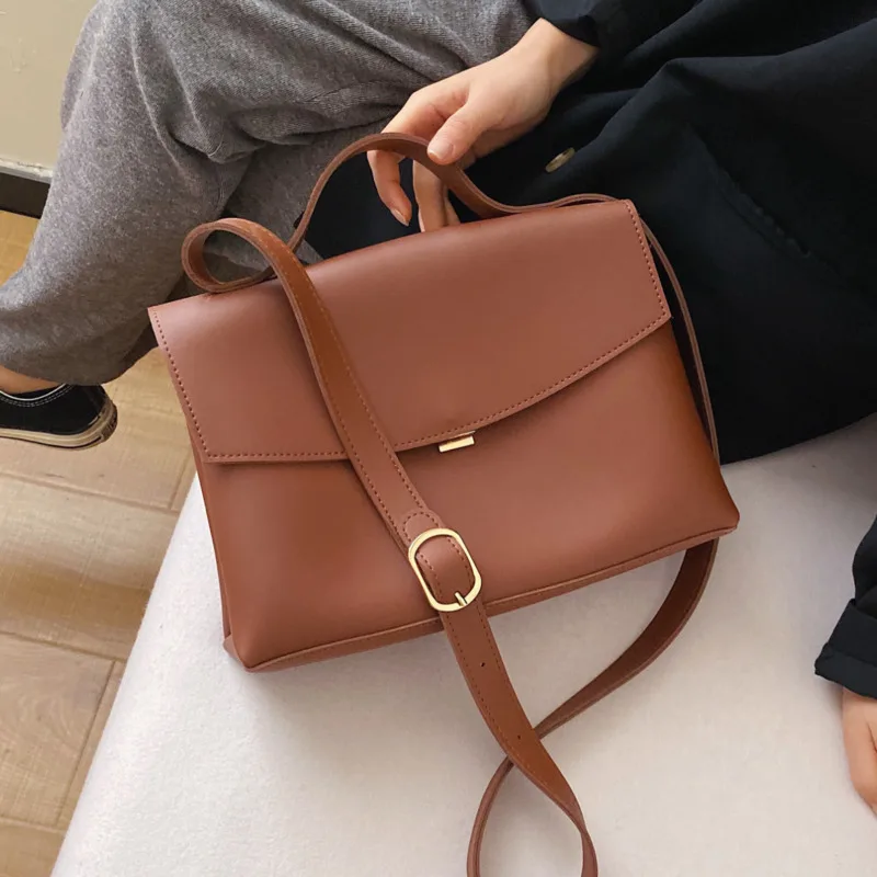 Vintage Fashion Female Tote Bag 2022 New High Quality PU Leather Women\'s Designer Handbag High capacity Shoulder Messenger Bag