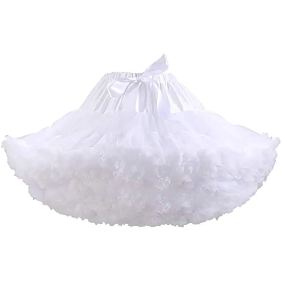 Women's Puffy Tutu Skirt Elastic Waist Tulle Tutu Skirt Fluffy Princess Ballet Dance Underskirt