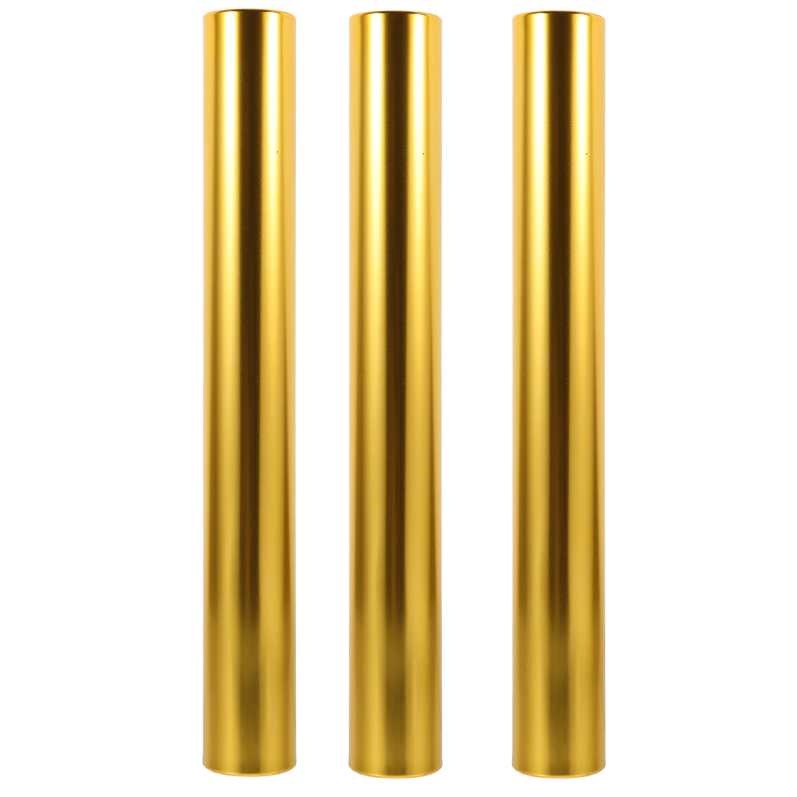 

3pcs Relay Aluminum Alloy Kids Race Sports Outdoor Tools Golden Relay Race Supply For Kids Sticks Racing Accessories