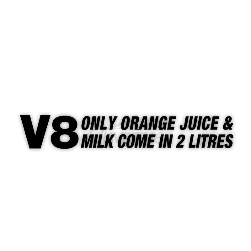 

Jpct creative only V8 Milk & amp; decal for RV, luggage compartment, refrigerator, waterproof Vinyl Sticker 13cm x 3cm