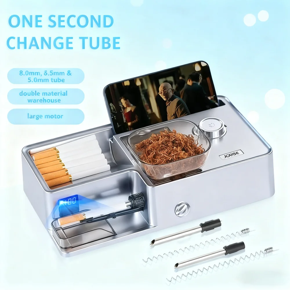 

Compact Eco-Friendly Cigarette Maker: Fits 5.0/6.5/8.0mm Tubes, Easy To Carry, Reduces Material Waste for Sustainable Use