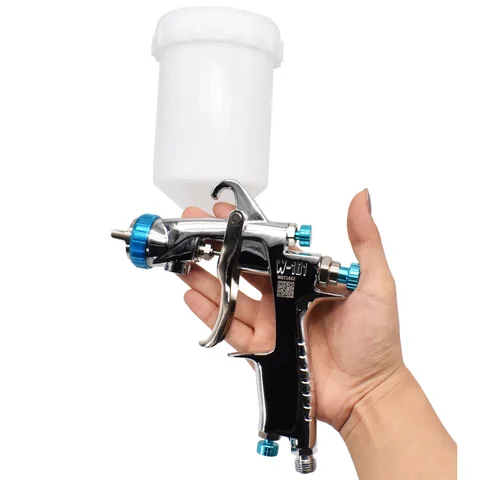 High Quality W101 hvlp gravity spray gun W-101 400CC plastic pot 1.0/1.3/1.5/1.8mm original authentic spray gun
