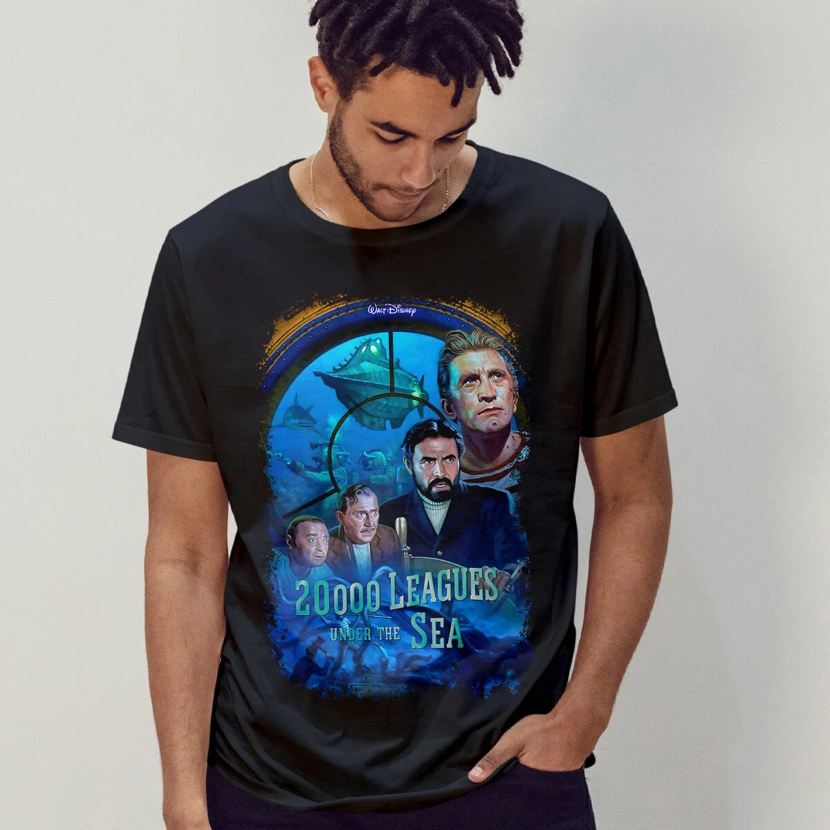 20,000 Leagues Under the Sea (1954) Movie Poster Inspired T-Shirt Retro 80s Tee